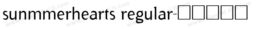 sunmmerhearts regular字体转换